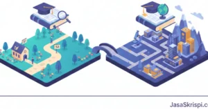 Read more about the article Bongkar Perbedaan Skripsi dan Tesis: Dari S1 hingga Tantangan Magister